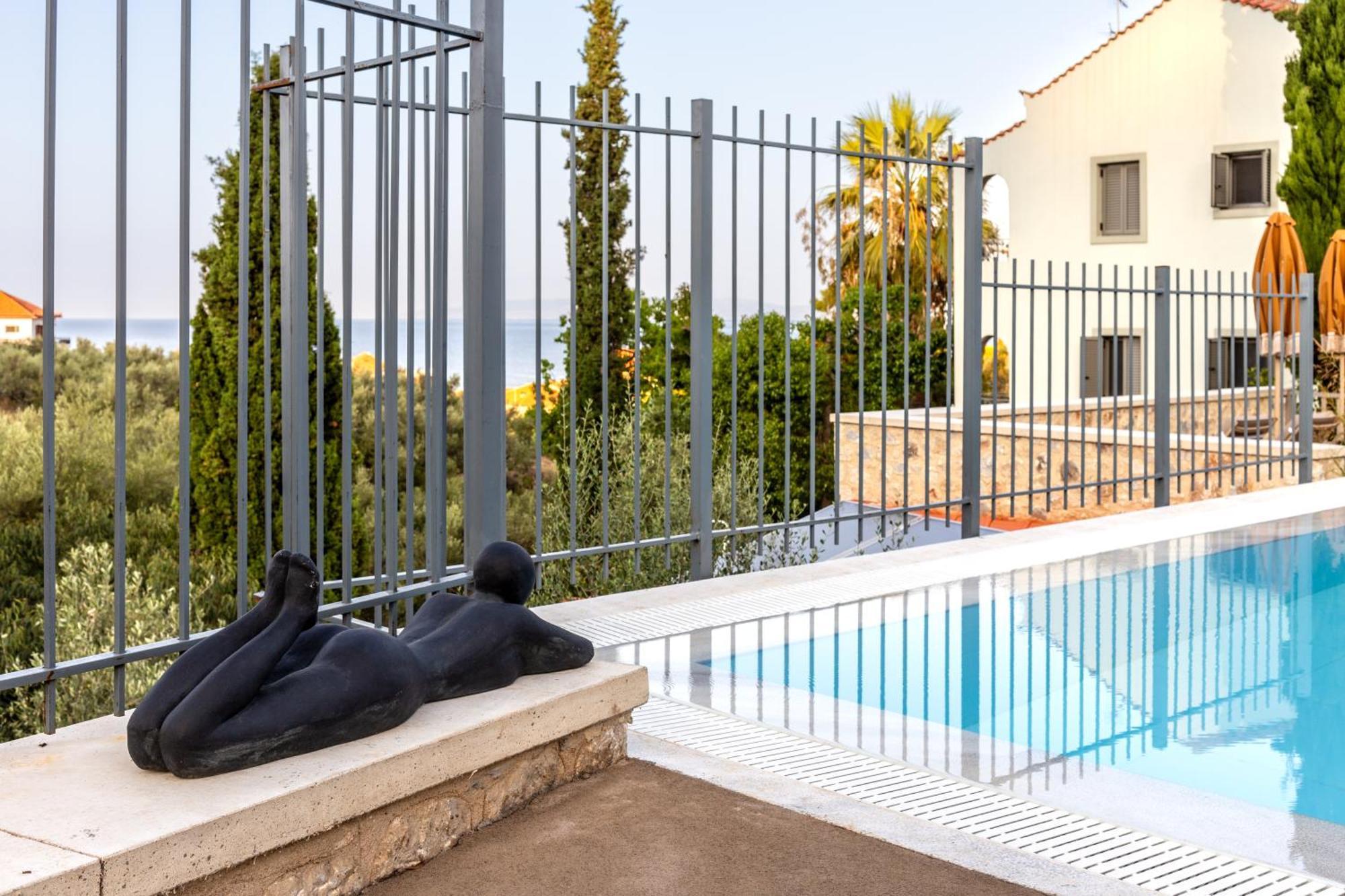 Olympia Zervea Studios With Pool - Apartment Кардамили Екстериор снимка