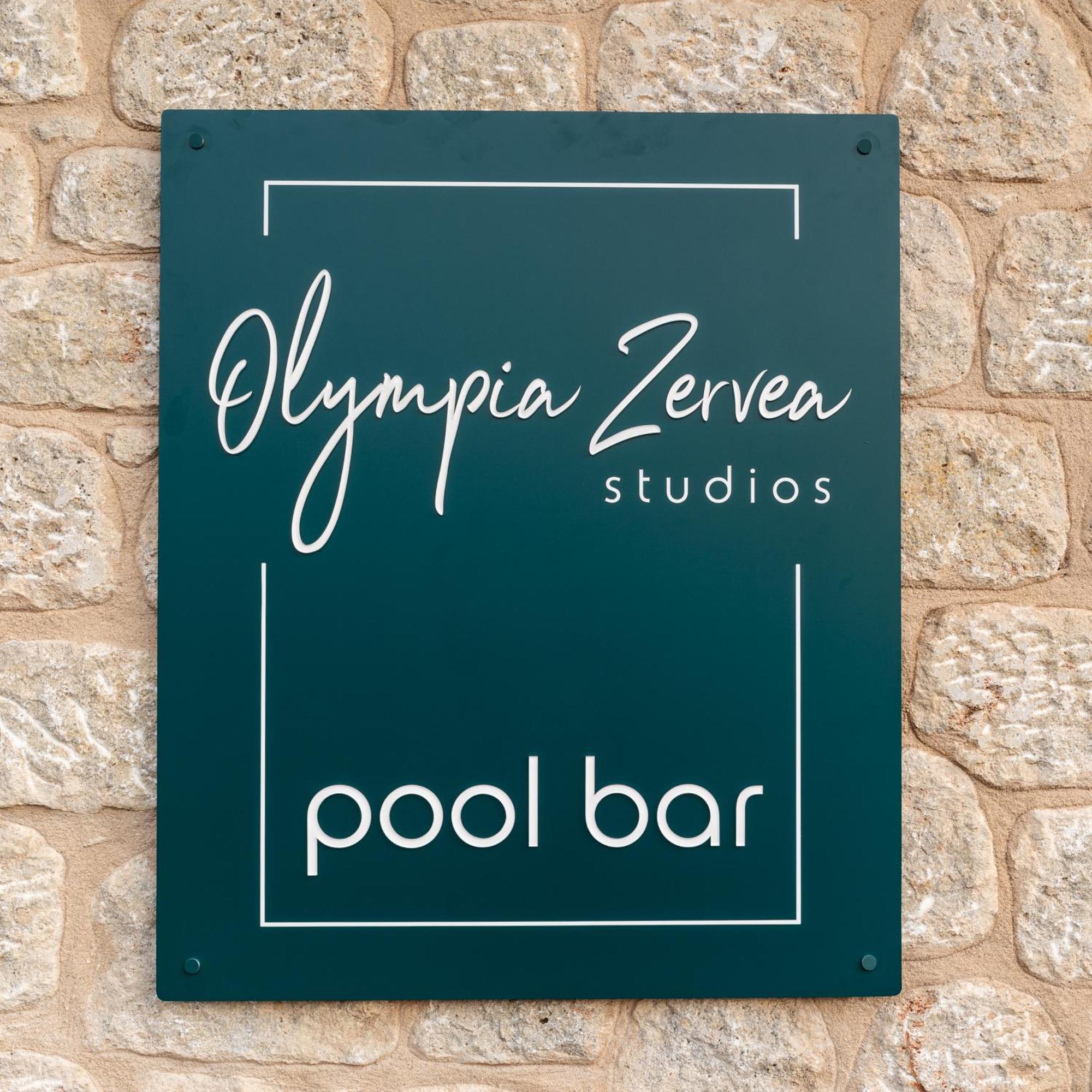 Olympia Zervea Studios With Pool - Apartment Кардамили Екстериор снимка
