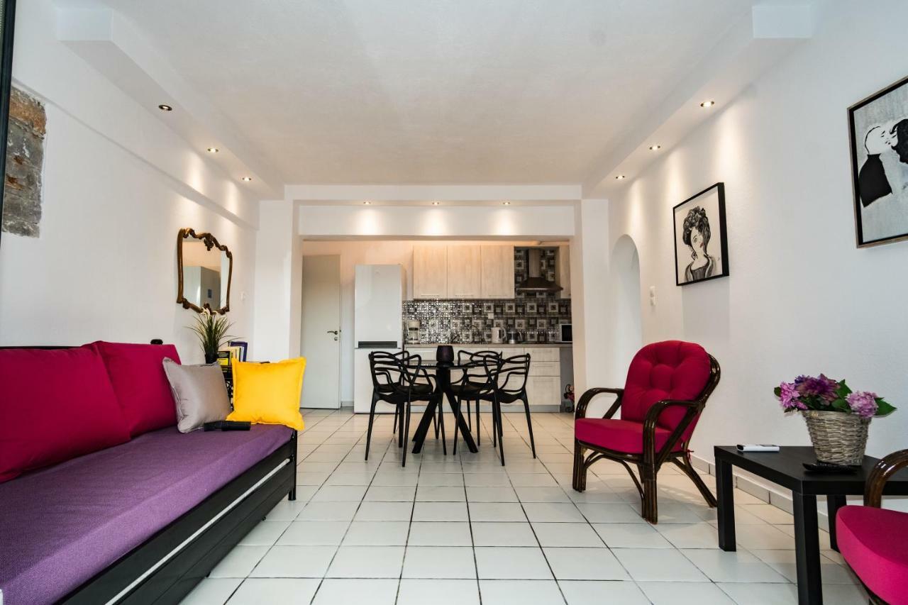 Olympia Zervea Studios With Pool - Apartment Кардамили Екстериор снимка