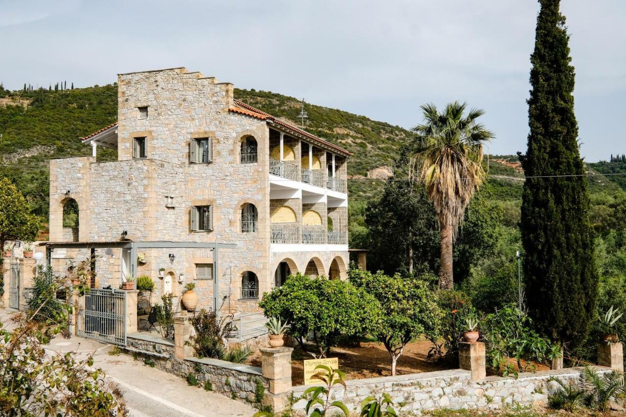 Olympia Zervea Studios With Pool - Apartment Кардамили Екстериор снимка